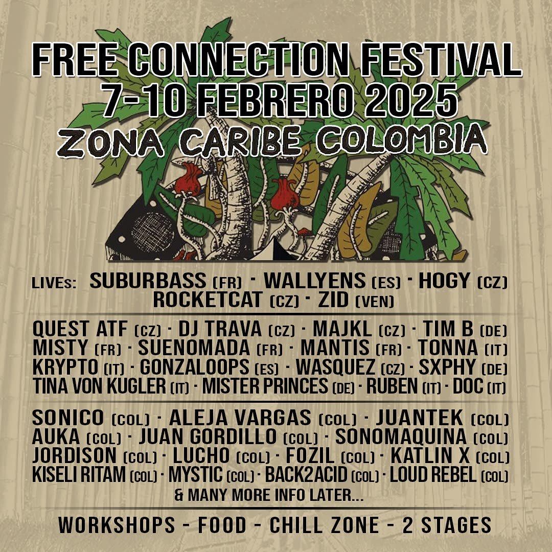 Flyer de Free Connection Festival 2025