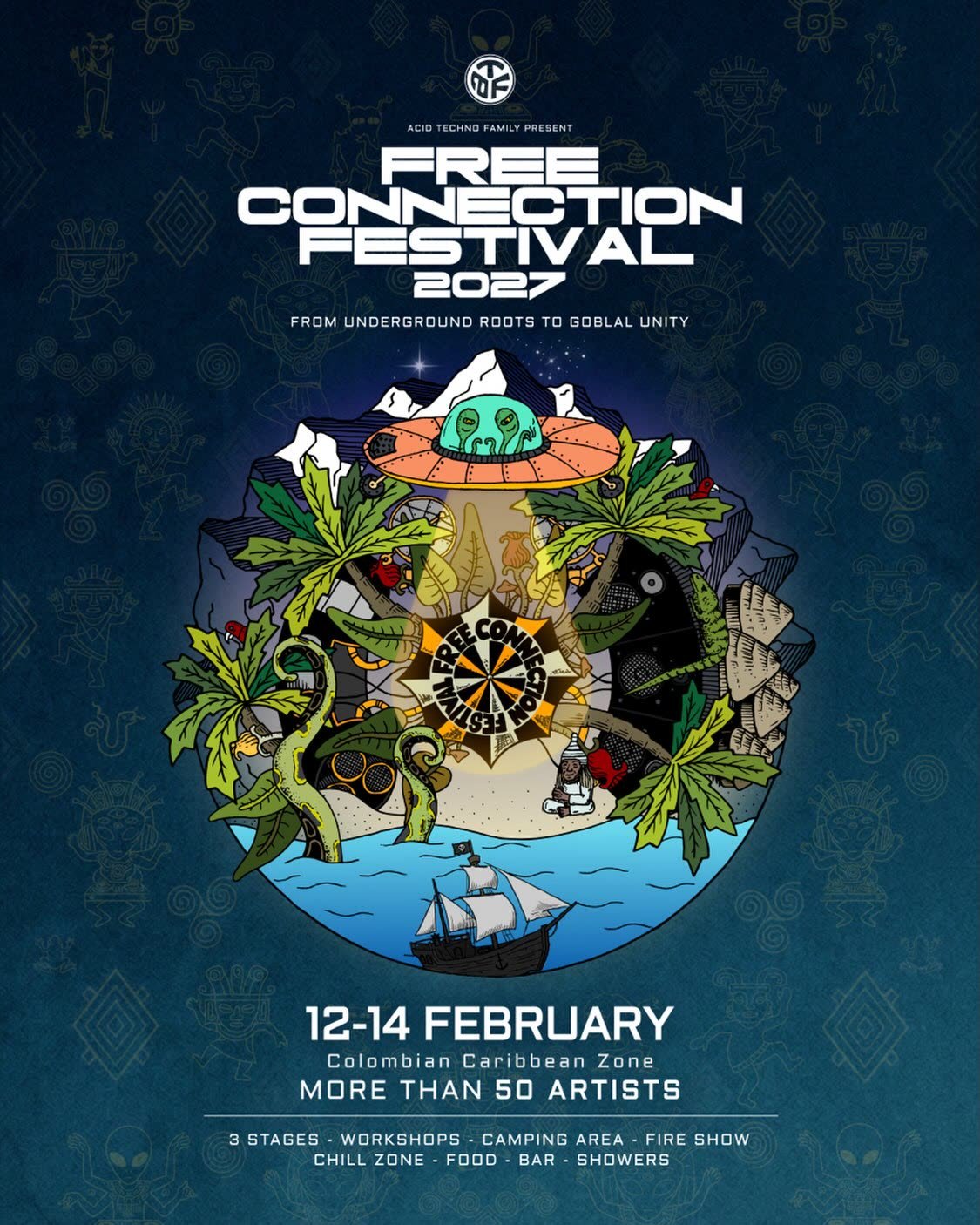 Flyer de Free Connection Festival 2027