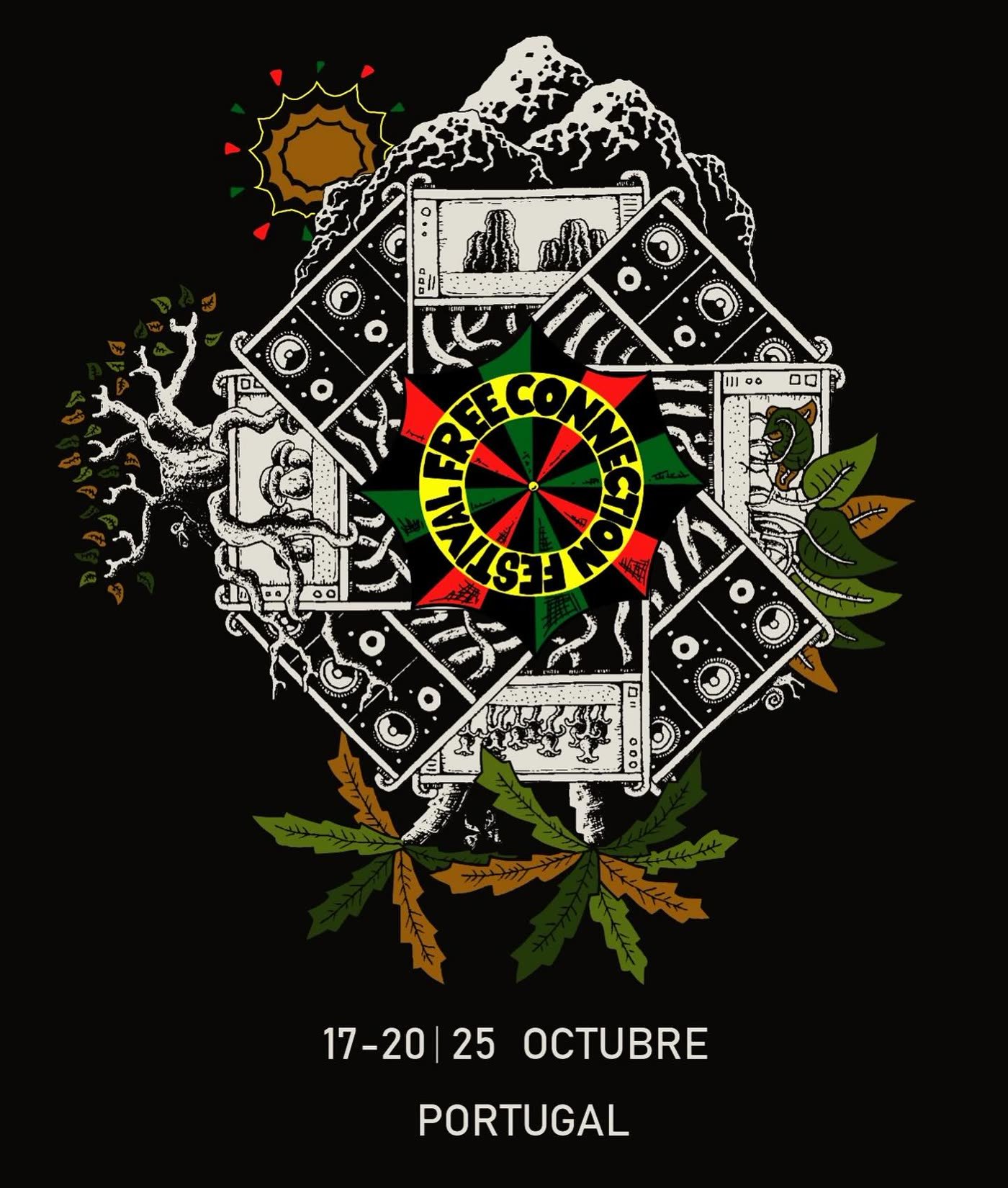 Flyer de Free Connection Festival · Portugal